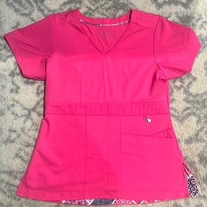 Pink Vera Bradley Scrub Top